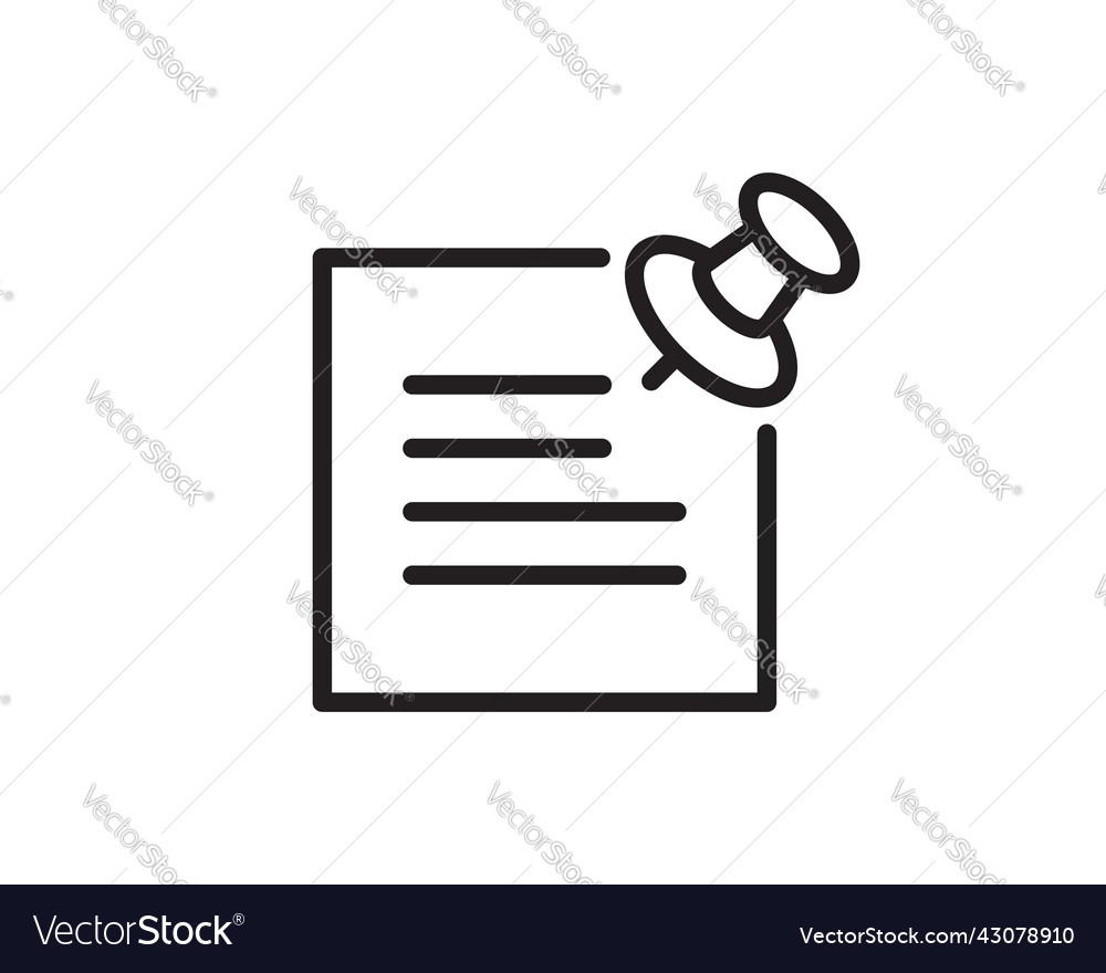 Note icon sign paper message or document page