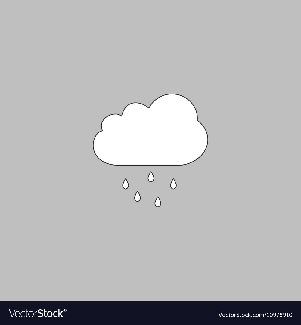 Rain cloud computer symbol