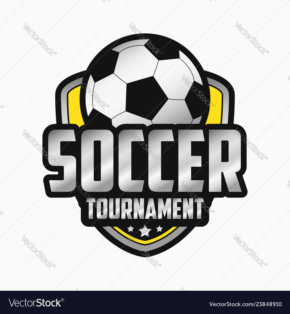 Soccer logo design sports emblems Royalty Free Vector Image