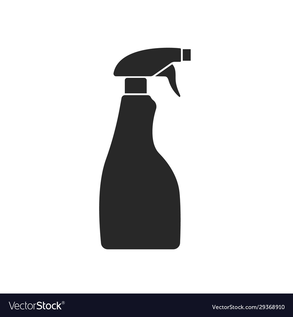 Spray bottle icon flat Royalty Free Vector Image