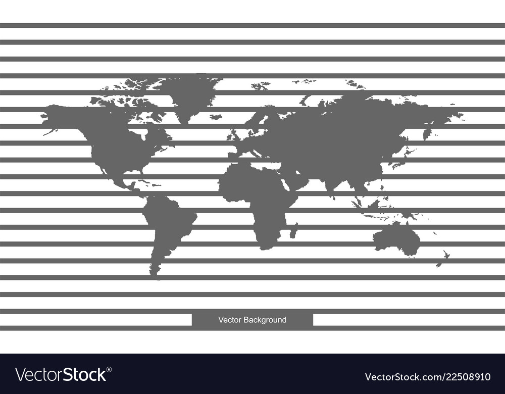 World map isolated on white background template