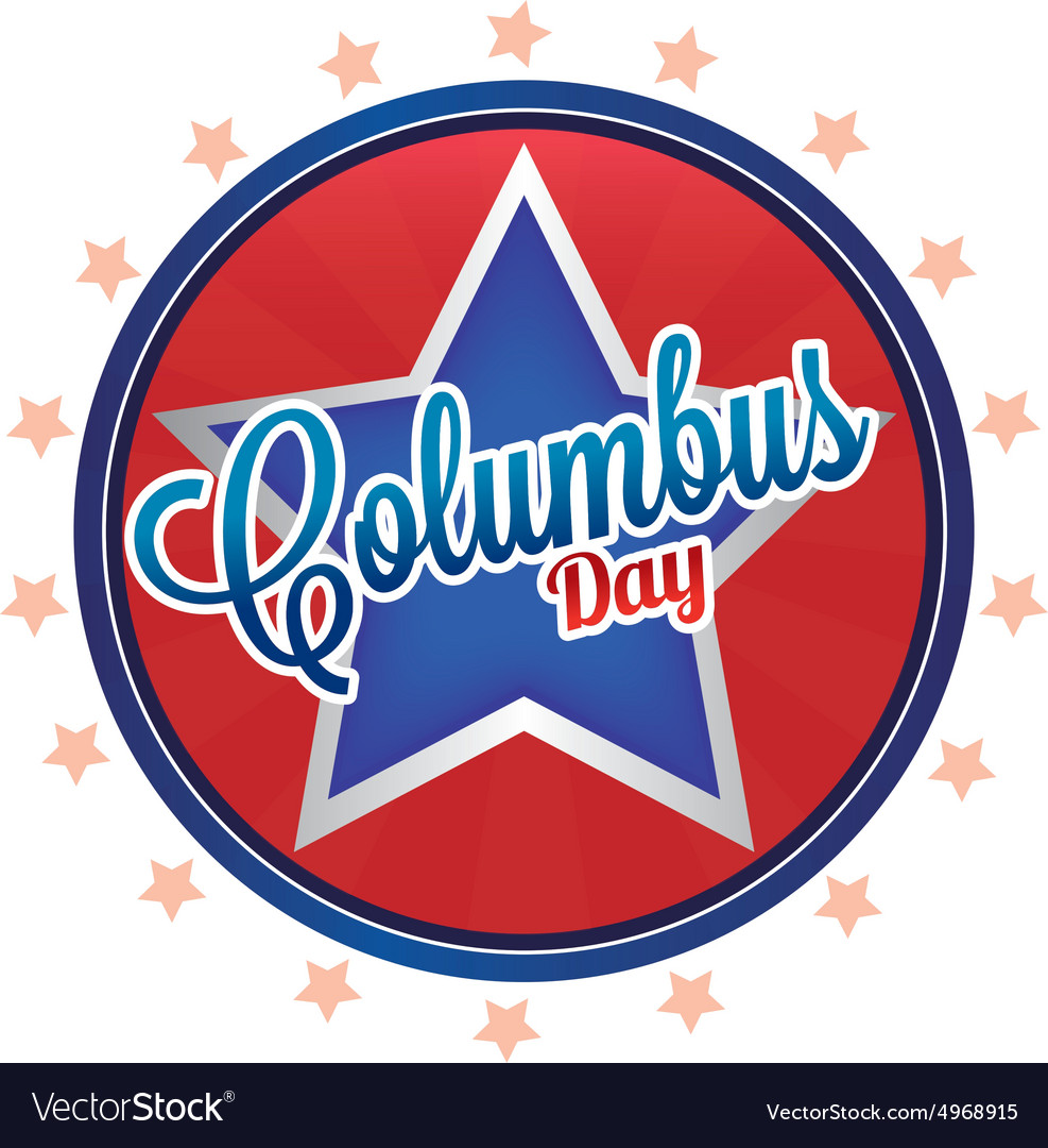 Abstract columbus day object on a white background