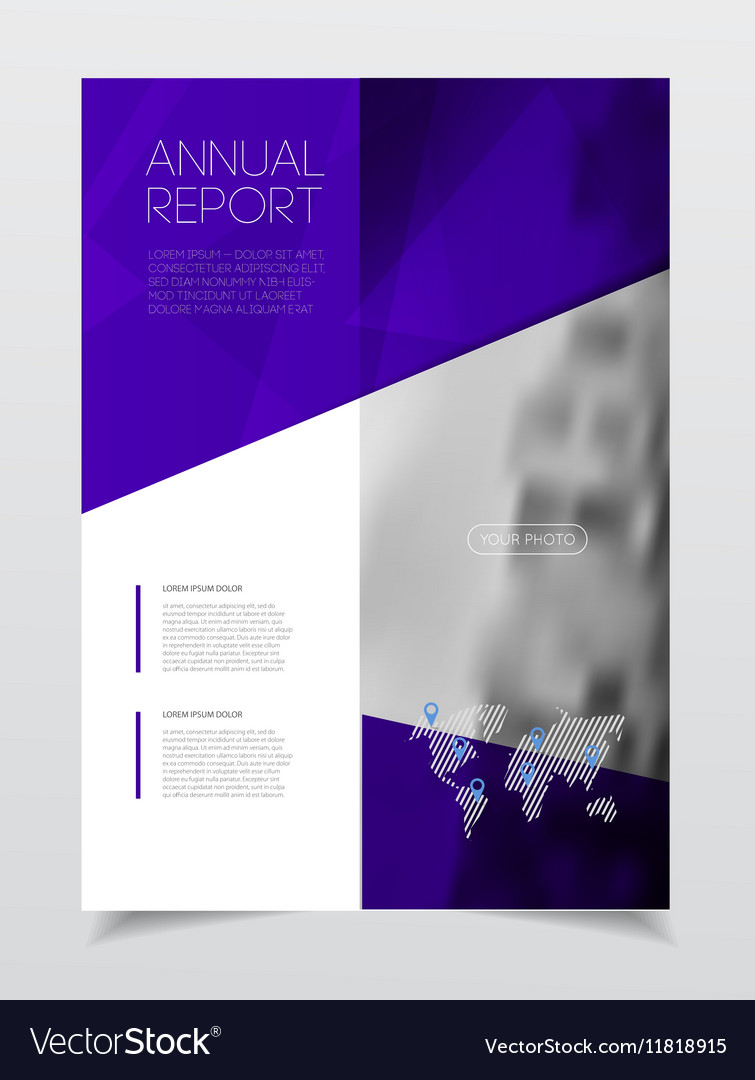 Business brochure design annual report temp Vector Image