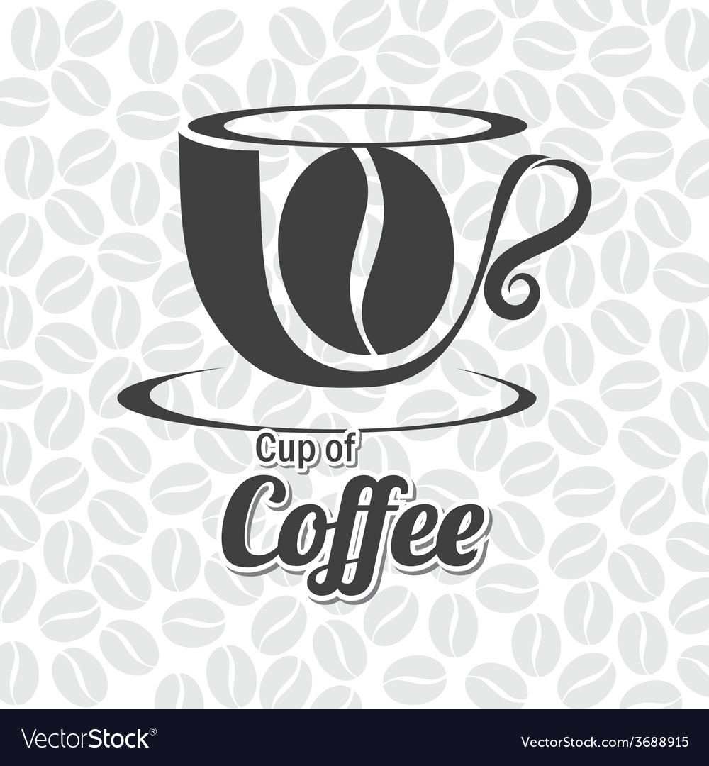 Coffee design over white background