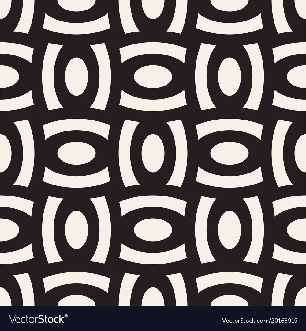 Geometric seamless pattern with curved