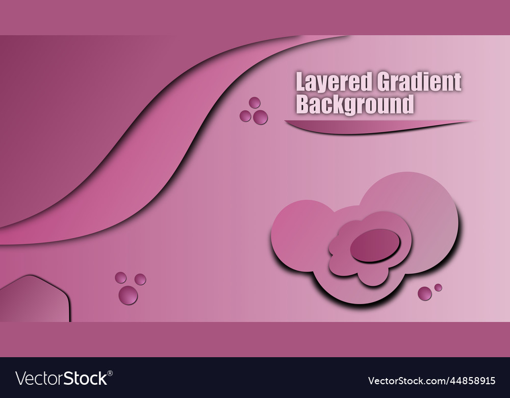 Gradient background with layered design elements Vector Image Gradient background with layered design elements