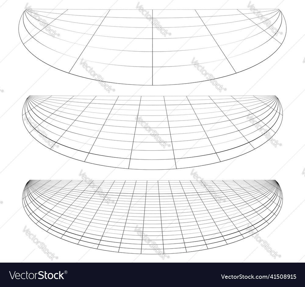 Graticule grid mesh plane with deform distortion Vector Image Graticule grid mesh plane with deform distortion