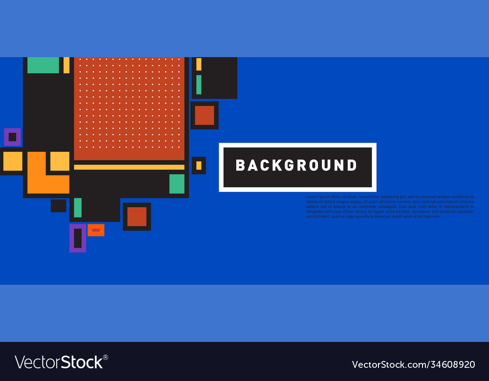 Abstract colorful rectangle background for banner