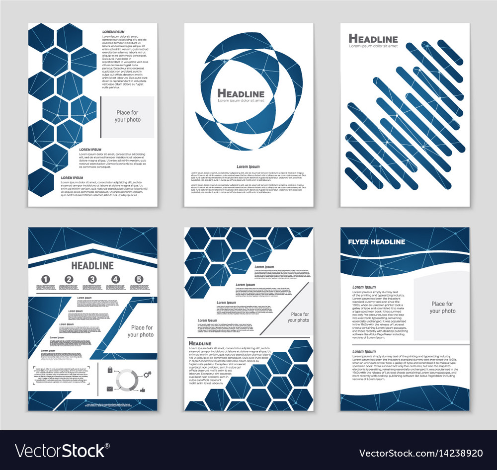 Abstract layout background set for art