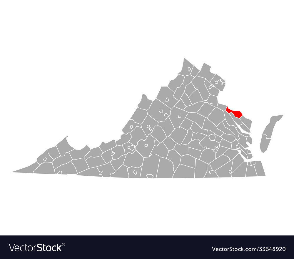 Map westmoreland in virginia