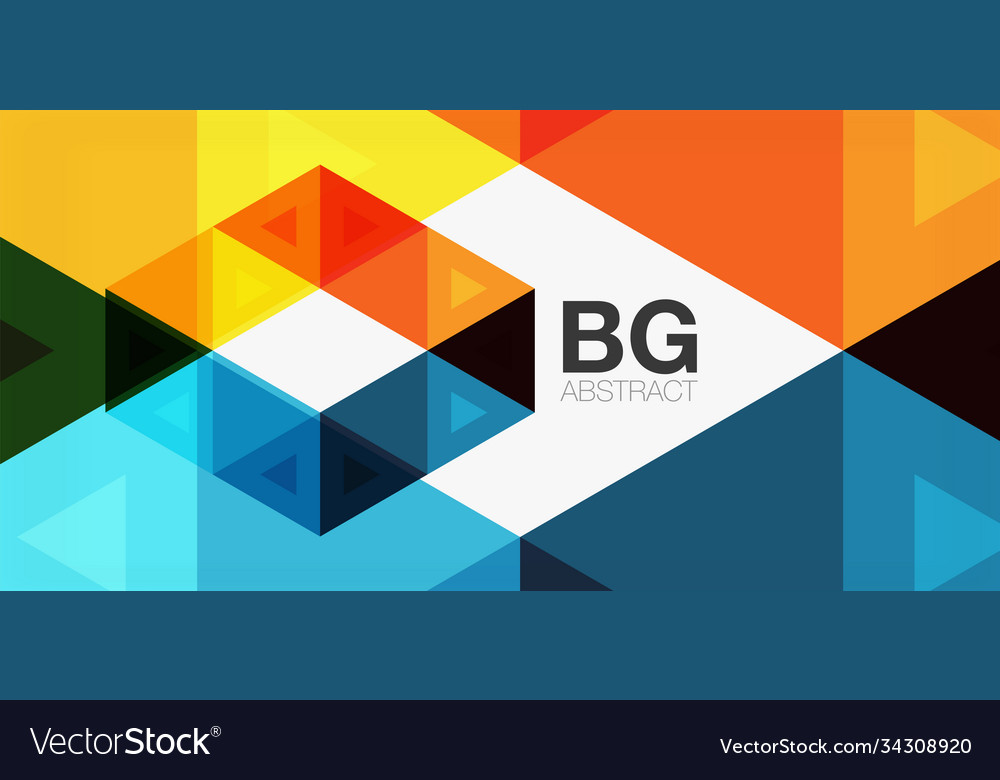 Mosaic triangle pattern abstract background