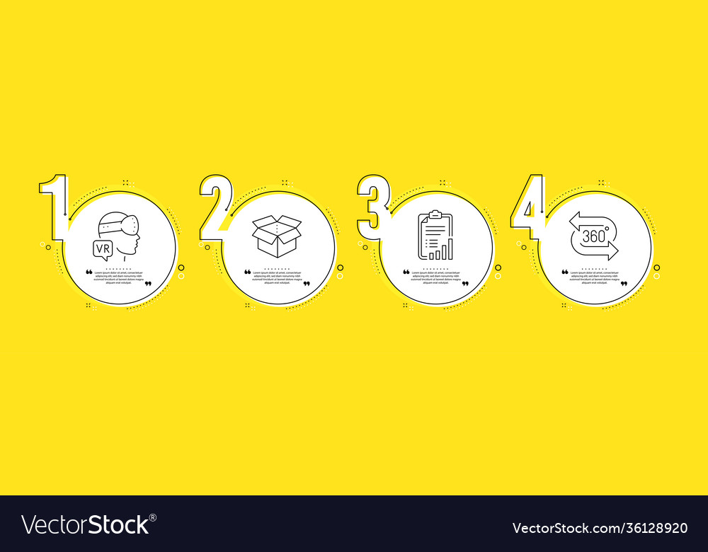 Open box checklist and augmented reality icons