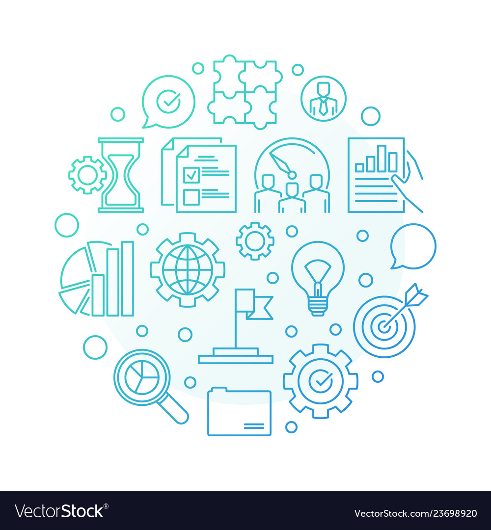 Round Core Values Concept