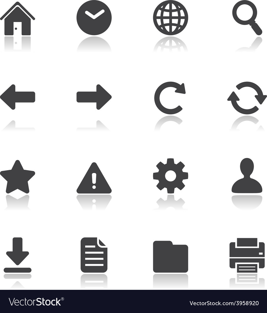 Website Icon Set - Toolbar & Web Elements