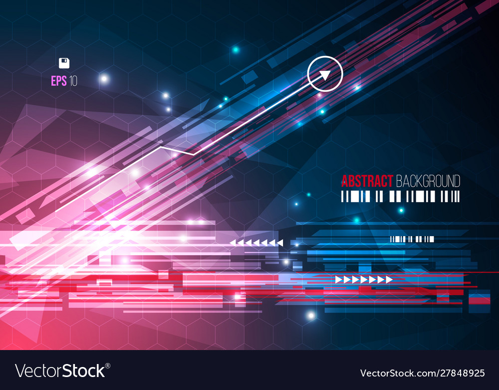 Abstract colorful background with hexagon vector image Abstract colorful background with hexagon