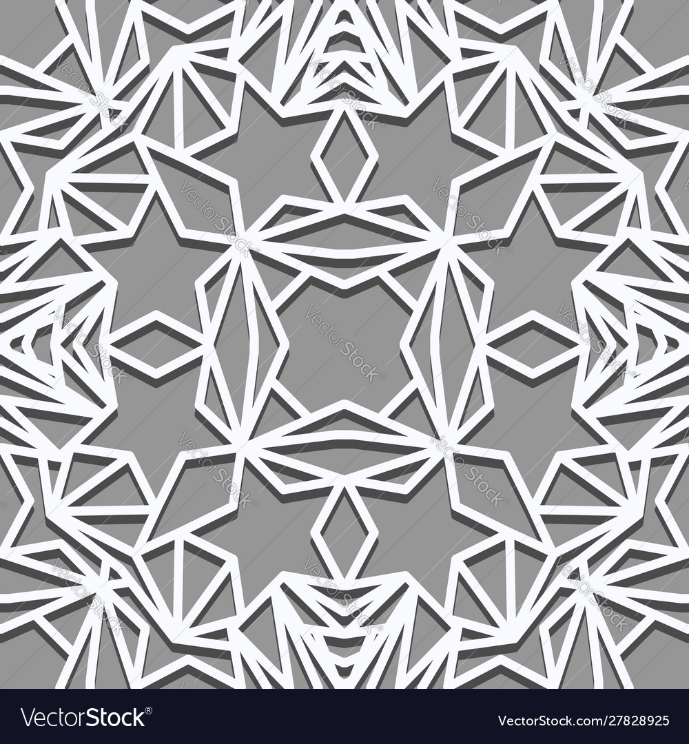 Abstract seamless pattern with five-pointed stars
