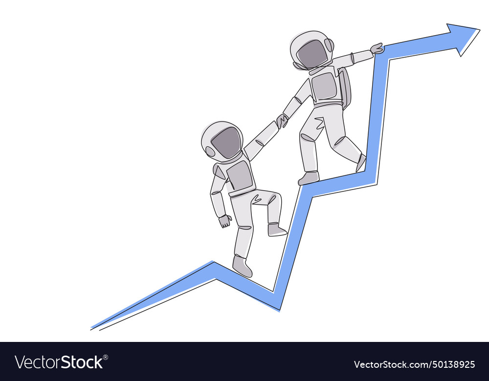 Astronaut Rescue - Continuous Line