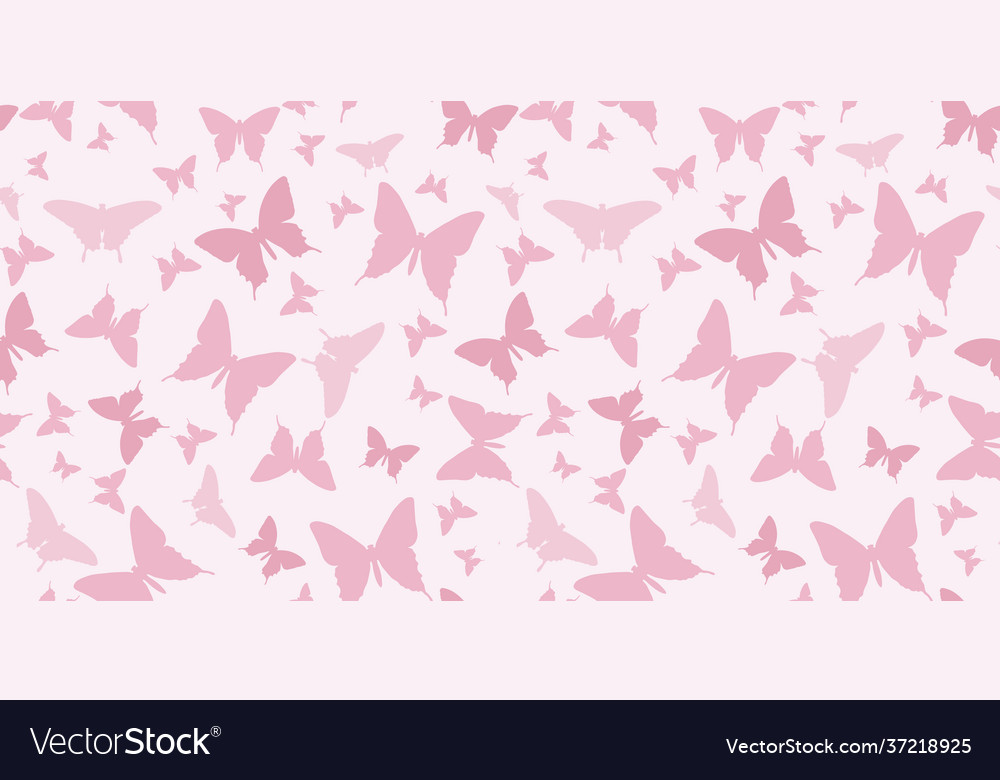 Butterfly silhouette seamless pattern background