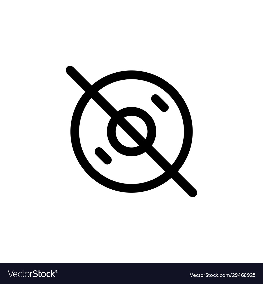 Disable disc icon perfect for application web