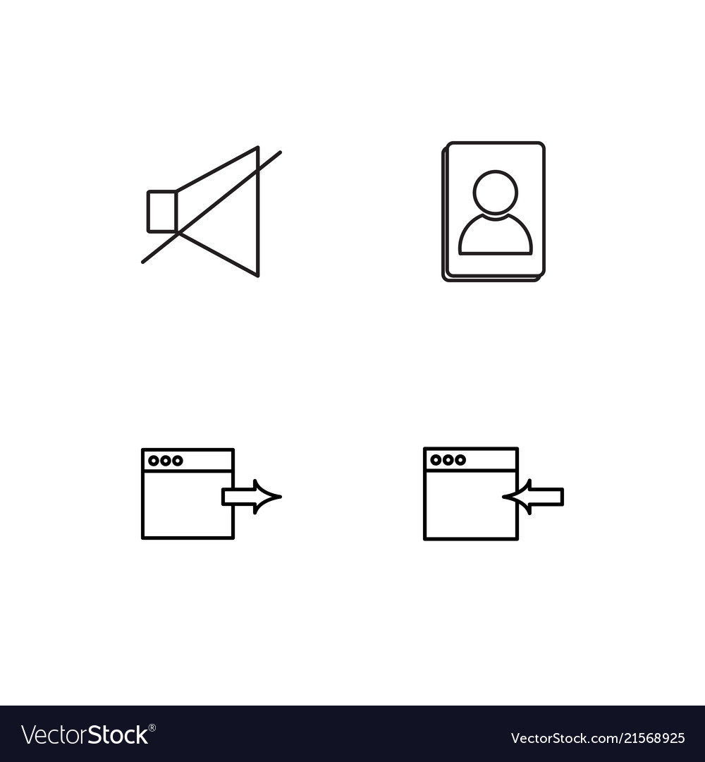 Electrical devices linear icons set simple