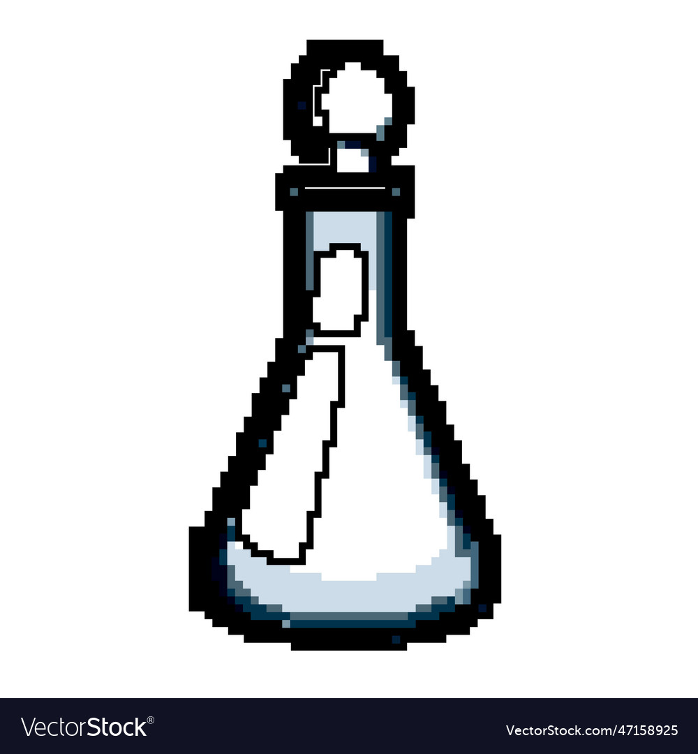 Glass Laboratory Glassware Game Pixel Art Vector Image