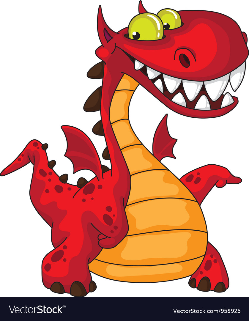 Great dragon Royalty Free Vector Image - VectorStock