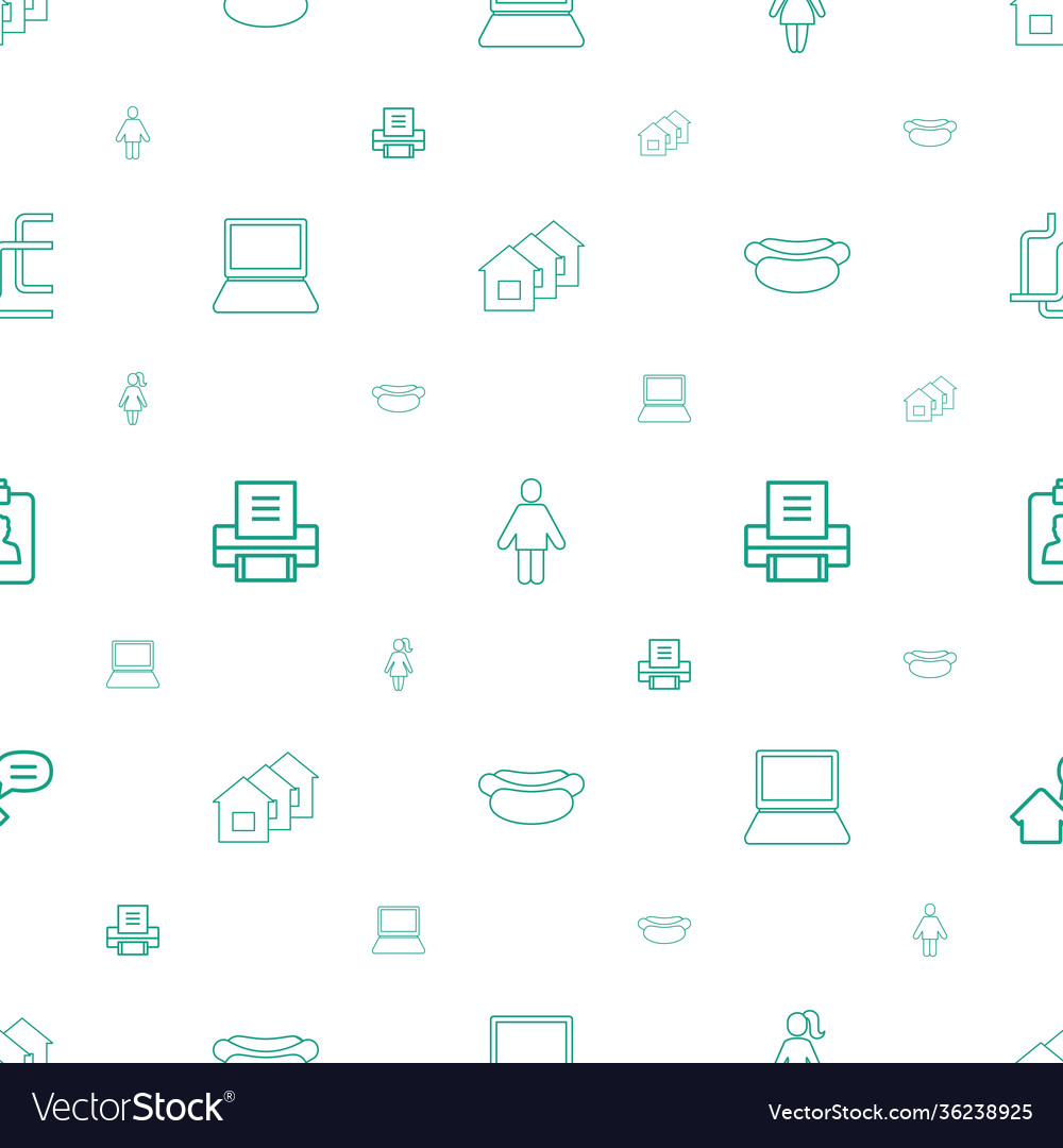 Internet icons pattern seamless white background