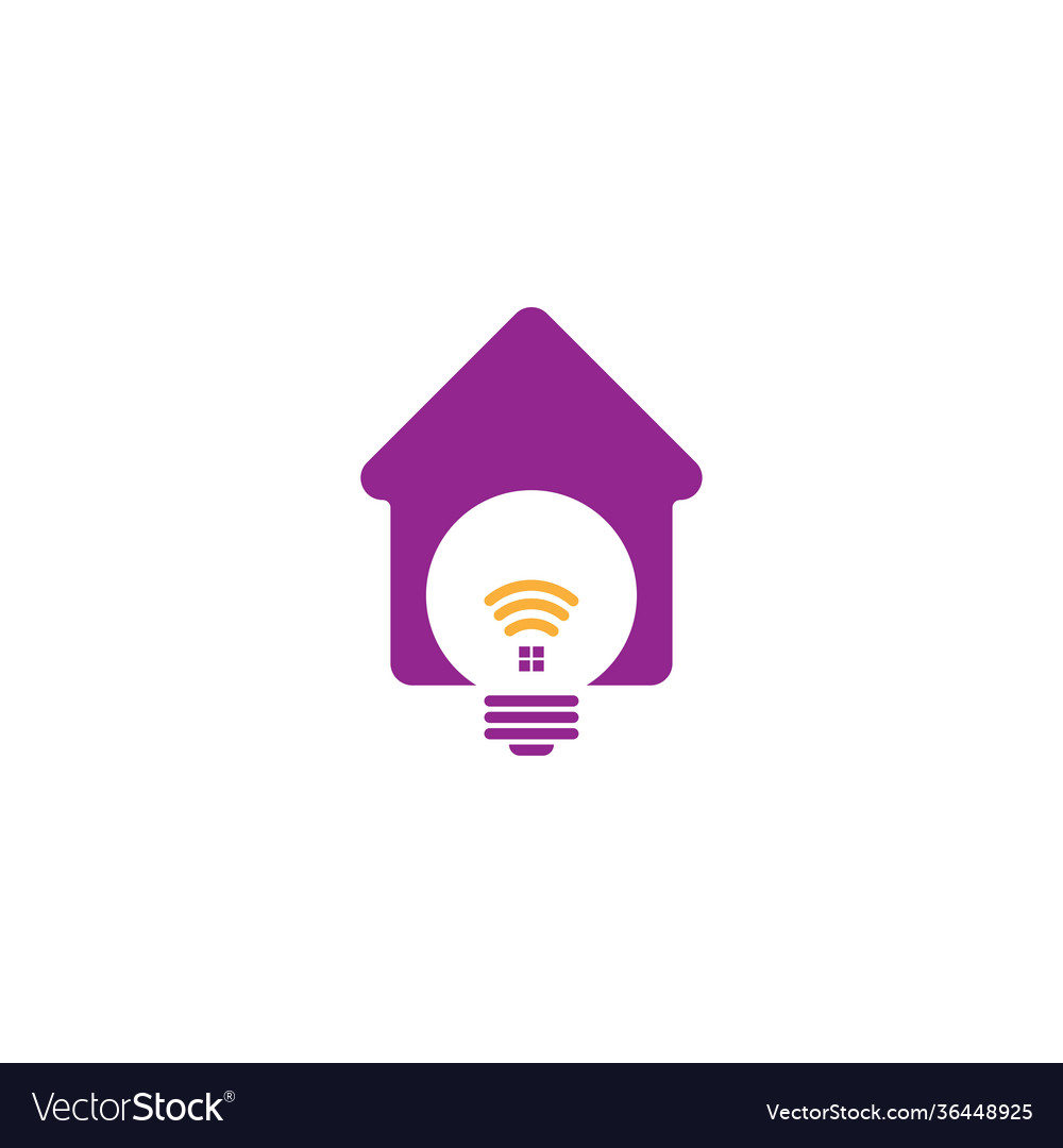 Smart home logo icon design concept template