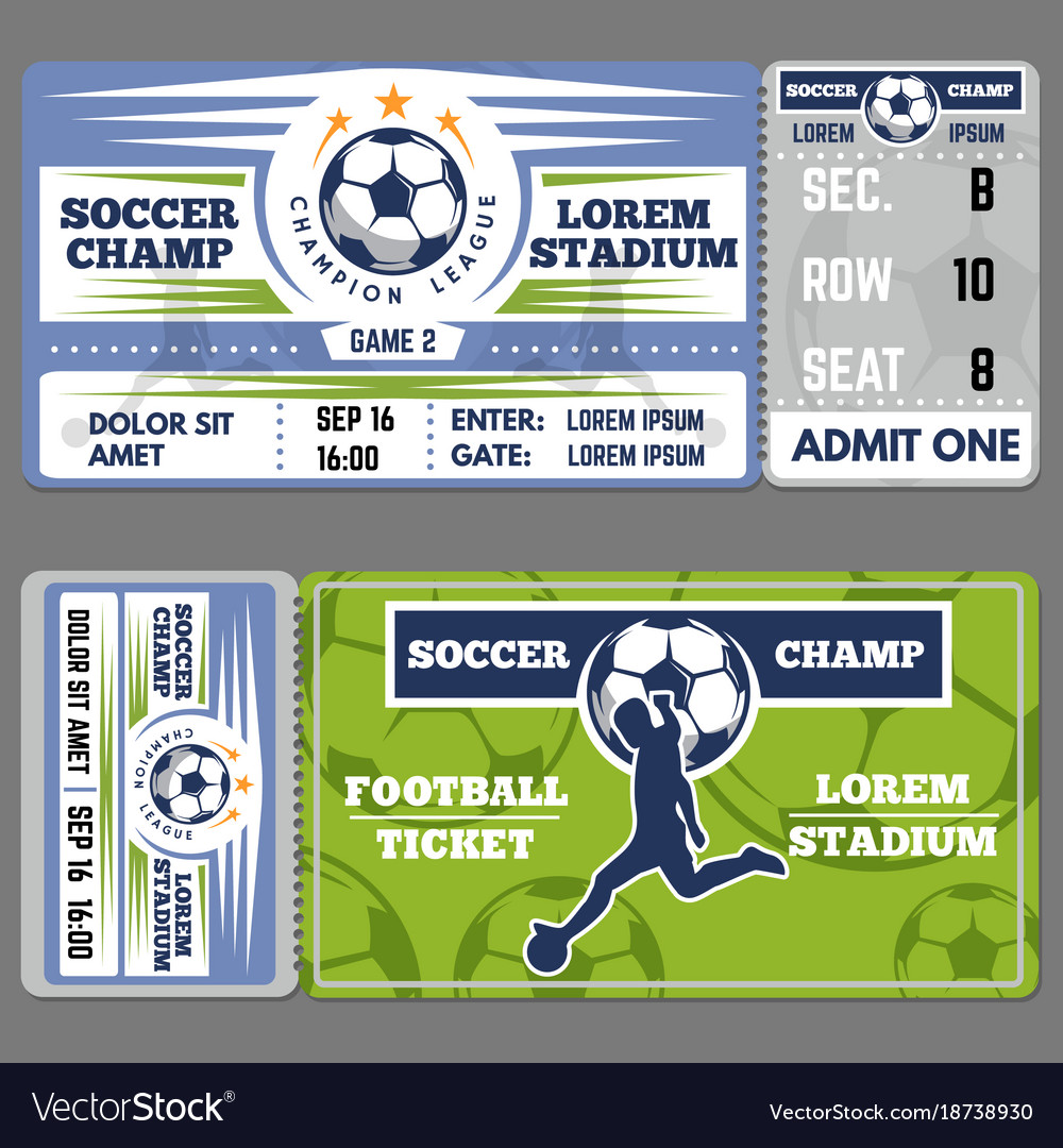 Football Ticket Template Free Download from cdn1.vectorstock.com