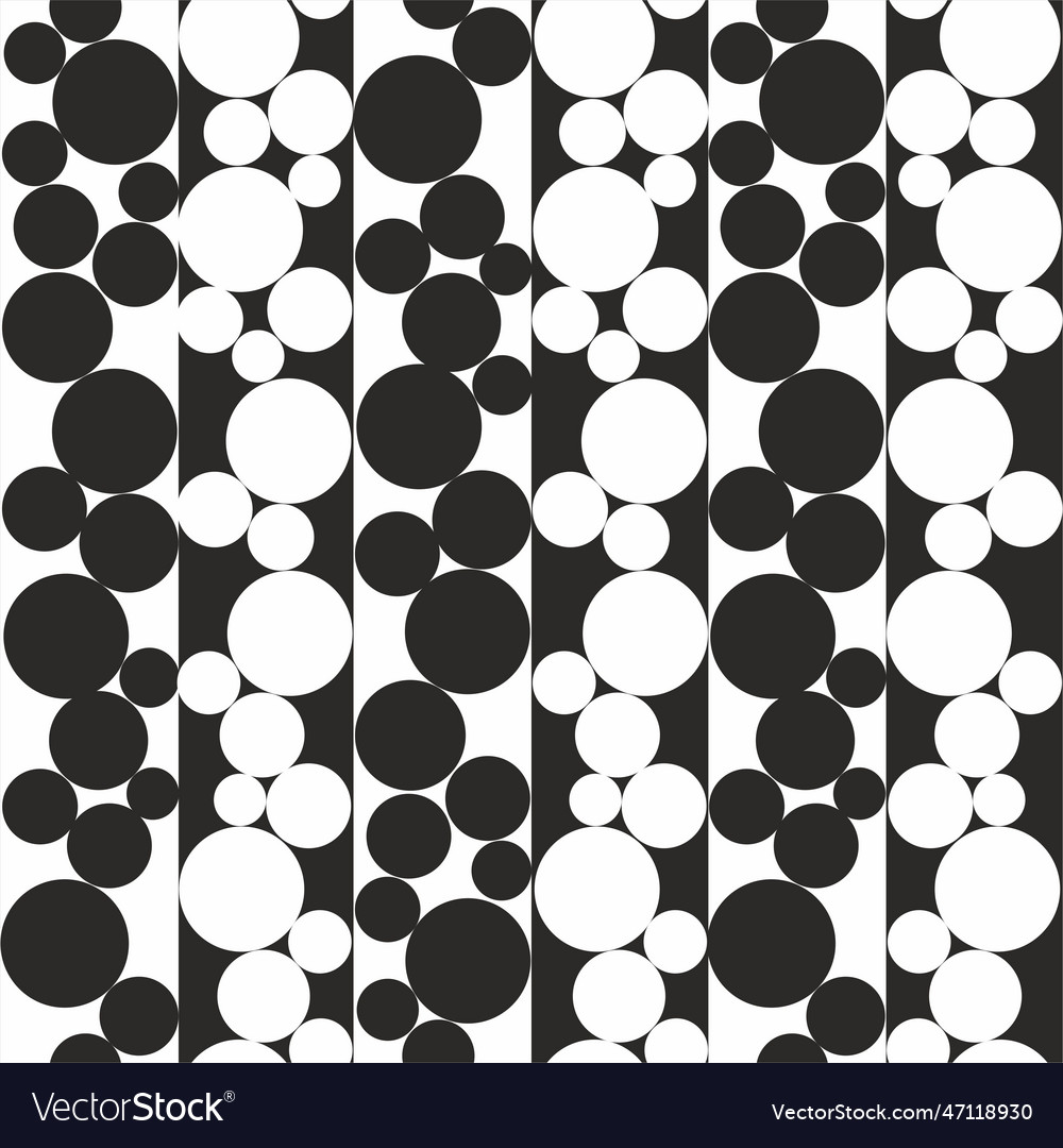 Geometric seamless pattern with circles Vector Image Geometric seamless pattern with circles