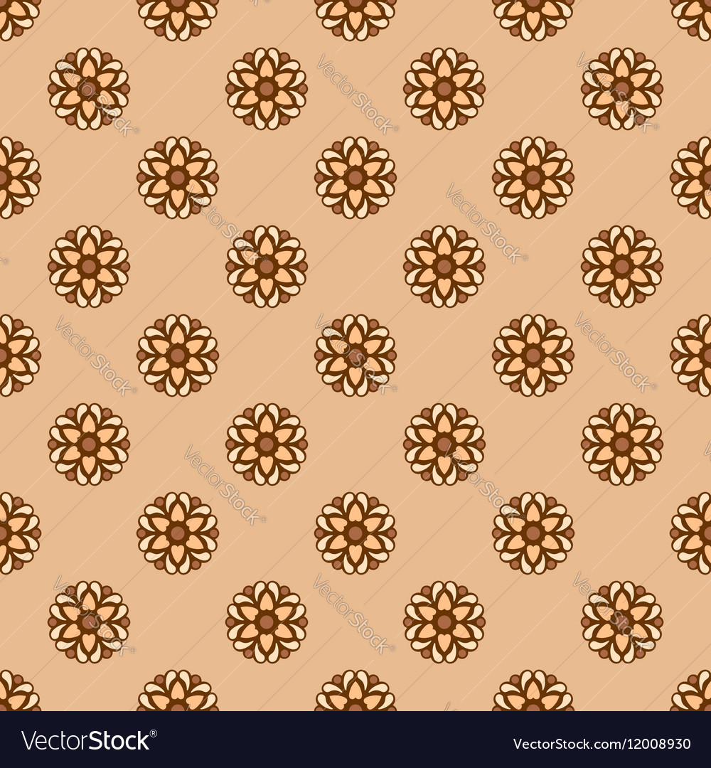 Seamless background with abstract ethnic pattern