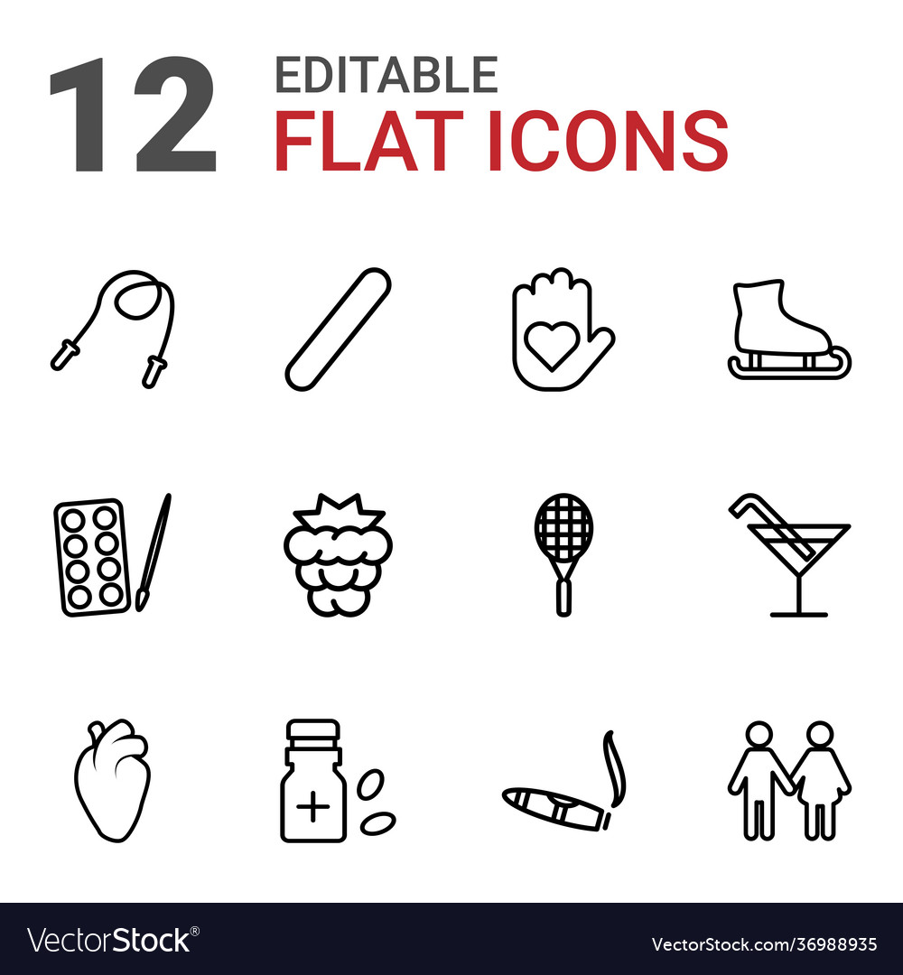 12 health icons