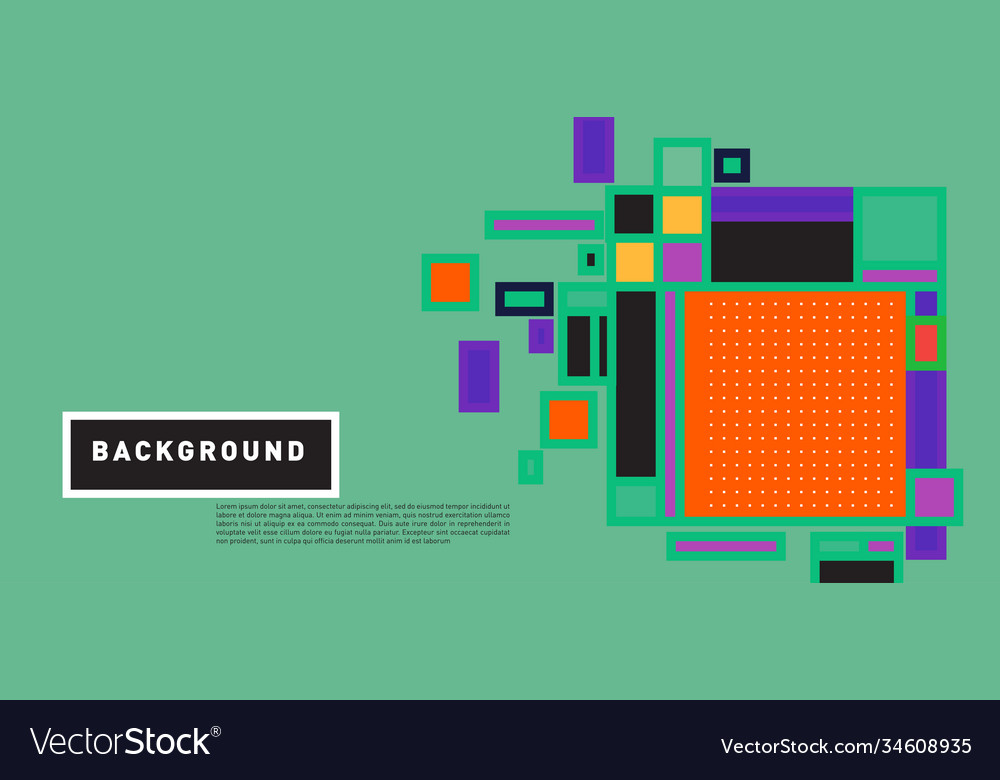 Abstract colorful rectangle background for banner