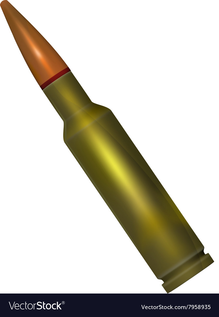 Ammunition with a bullet for the weapon