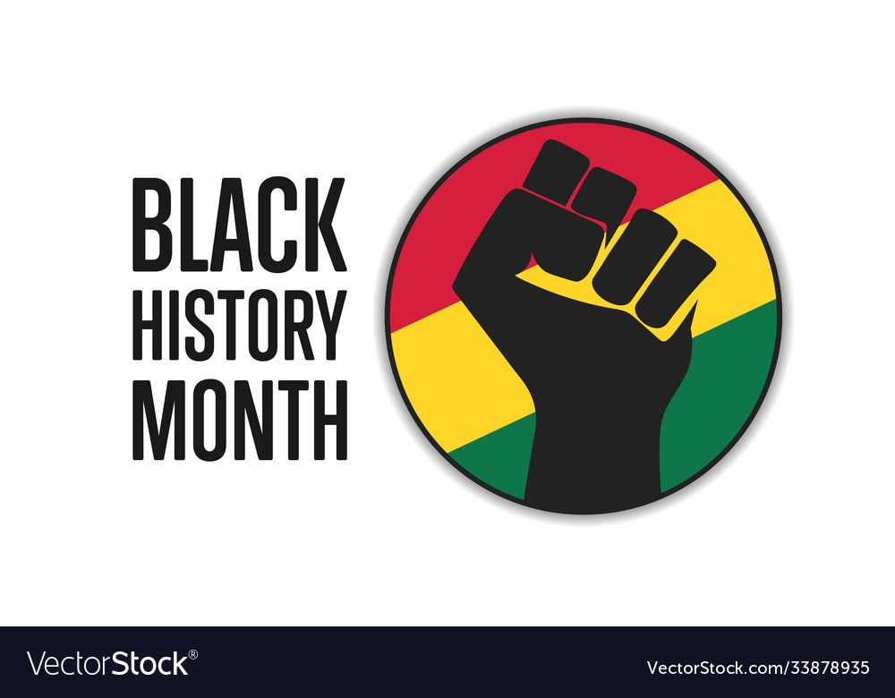 Black history month holiday concept template Vector Image