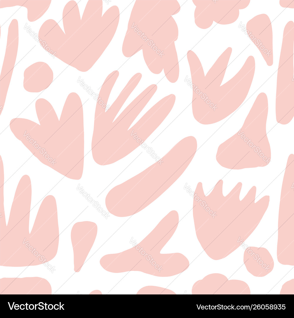 Contemporary abstract shape seamless pattern Vector Image