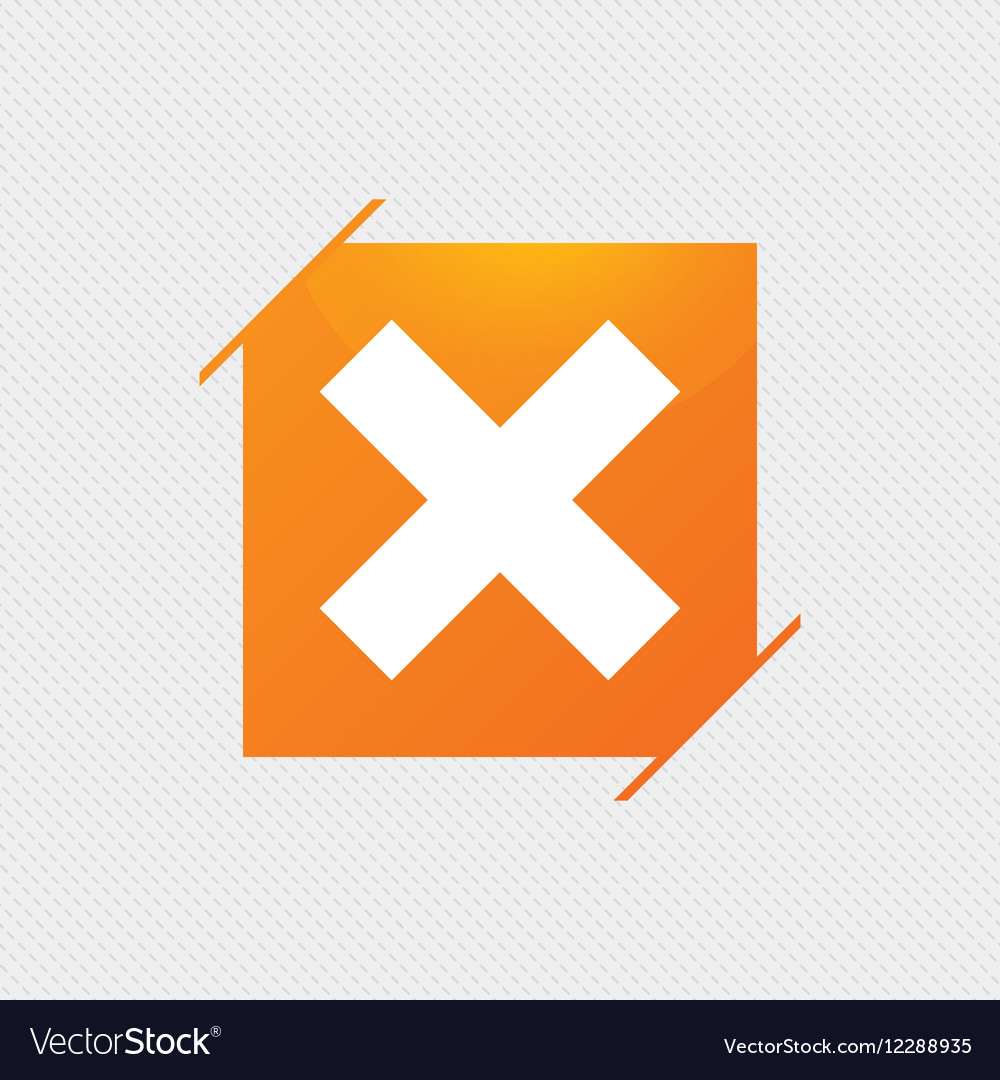 Delete sign icon remove button