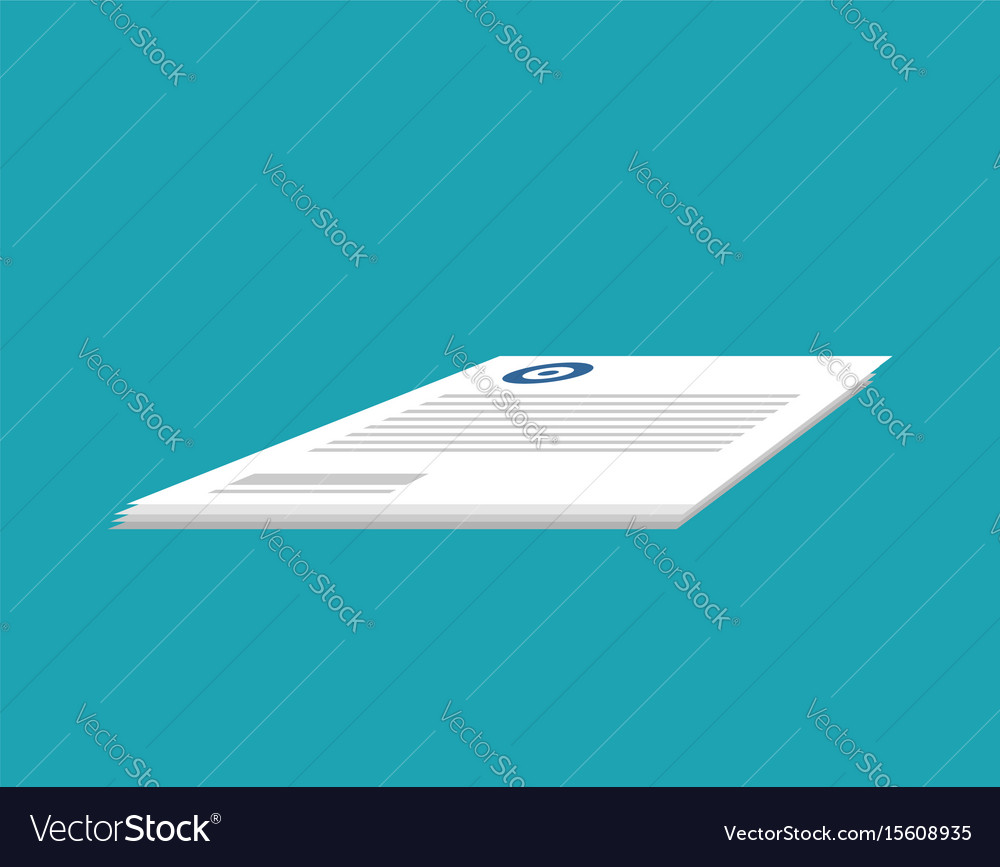 Documents isolated stack of paper forms business