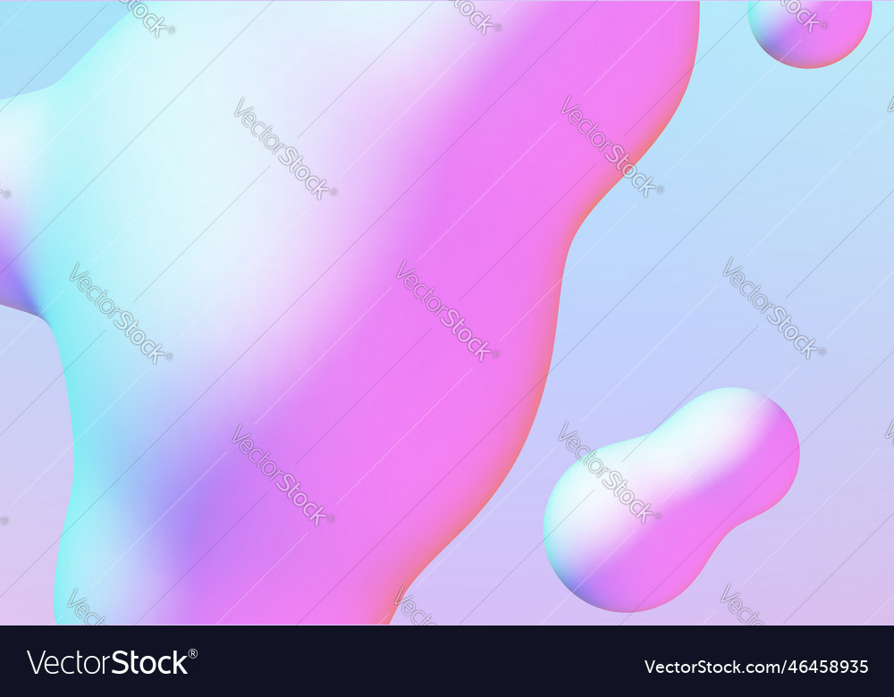 Fluid design liquid blobs with vibrant intense