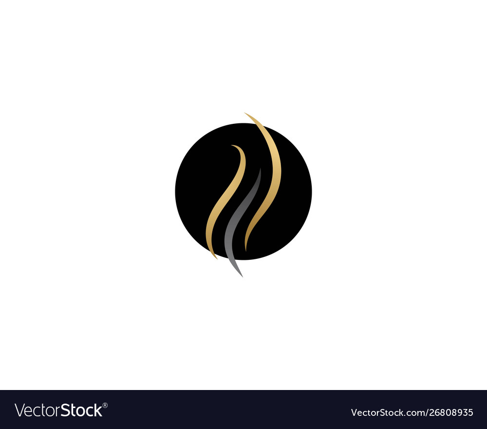 Hair wave logo Royalty Free Vector Image - VectorStock