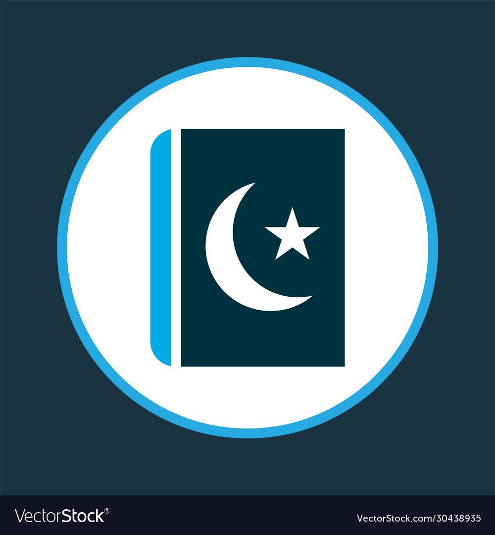 Islam book icon colored symbol premium quality Vector Image