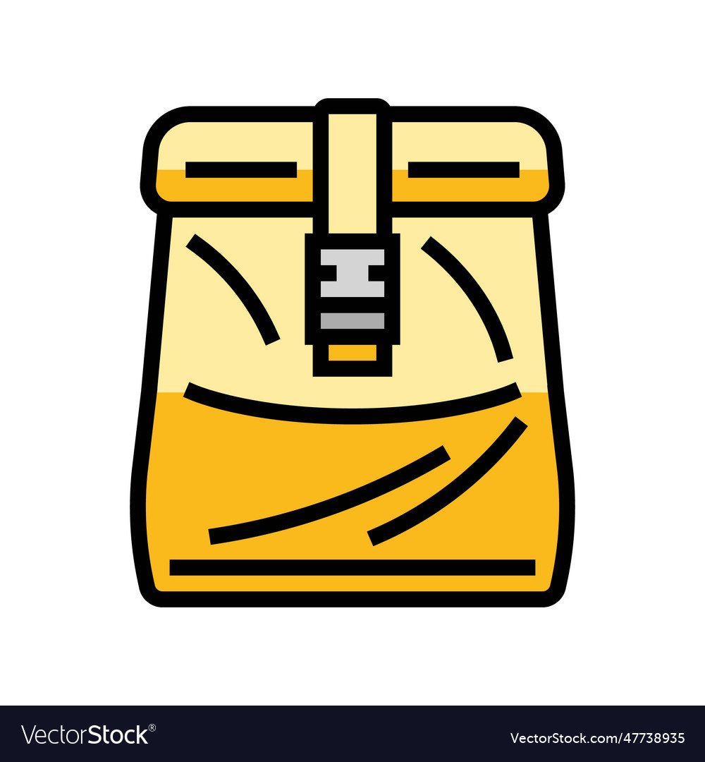 Lunch box bag container color icon