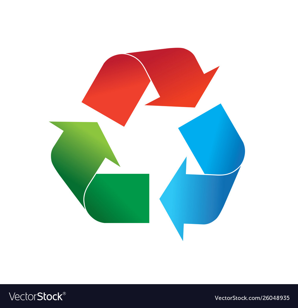 Multicolor Recycling Logo Icon Royalty Free Vector Image Multicolor Recycling Logo Icon Royalty Free Vector Image