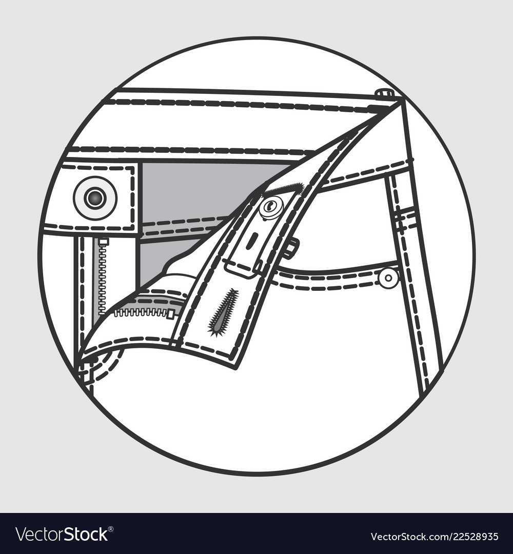 Processing scheme of pants with button fastener