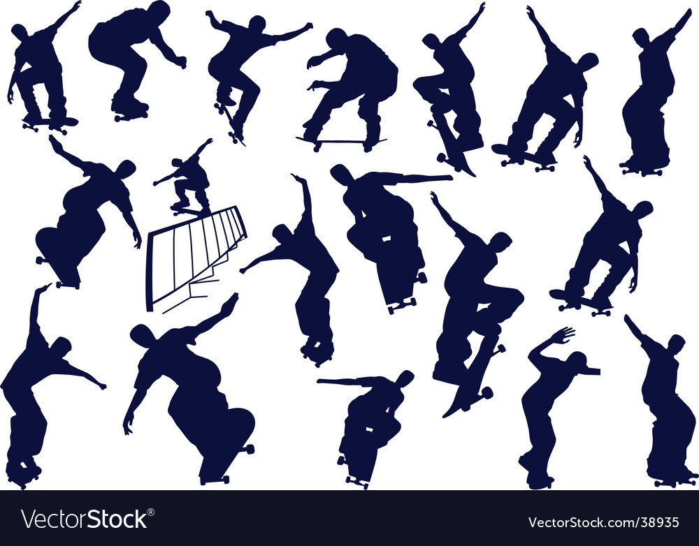 Skateboarder Silhouettes