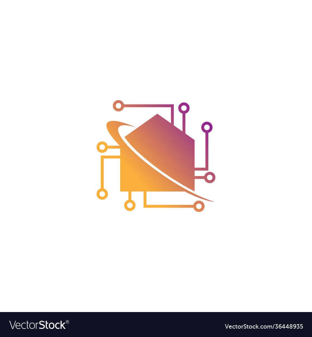 Smart Home Icon - Technologie und Sicherheit
