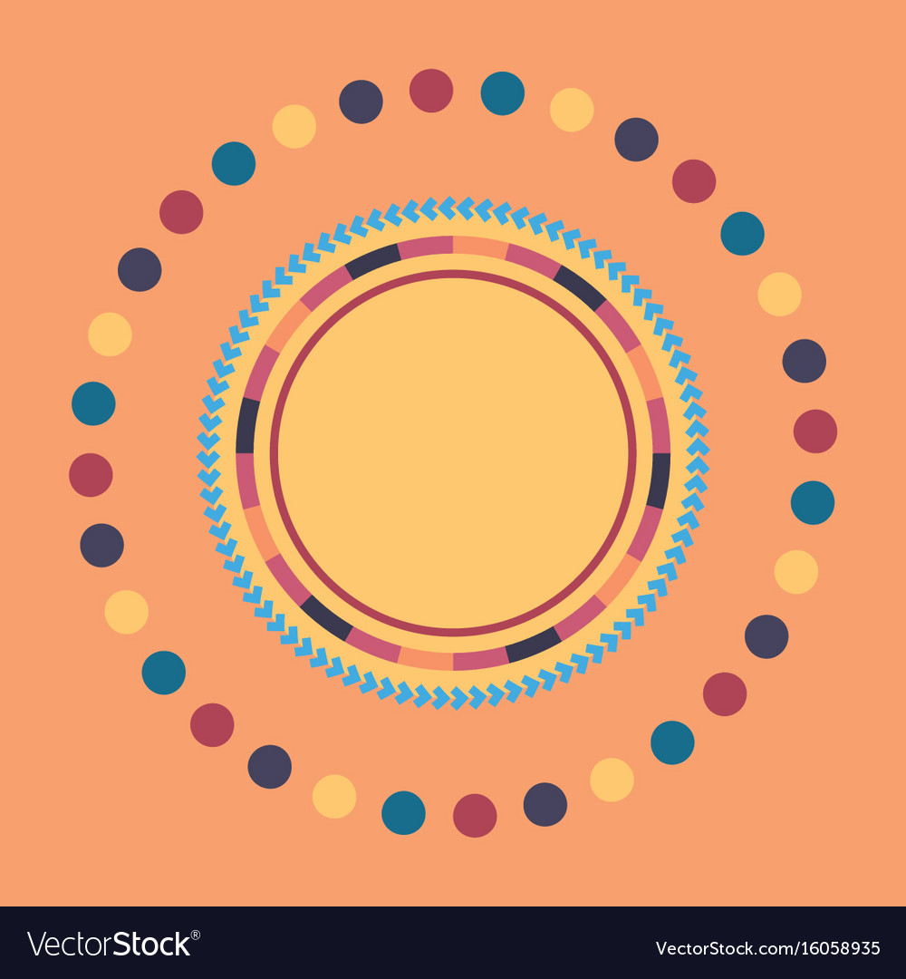 Technology colorful round background abstract