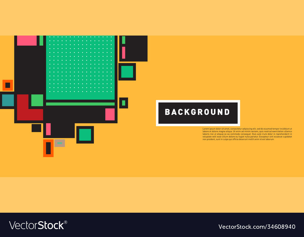 Abstract colorful rectangle background for banner