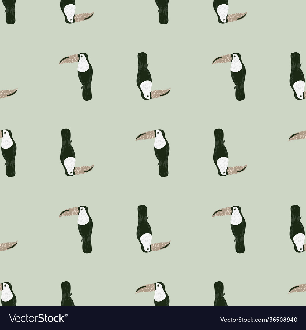 Abstract zoo seamless pattern with black simple vector image Abstract zoo seamless pattern with black simple