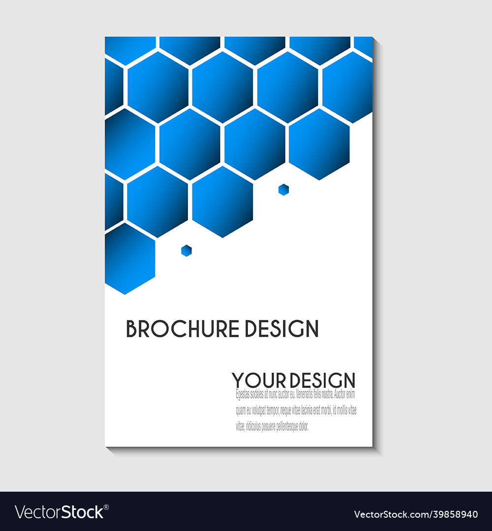 Brochure template flyer design or depliant cover